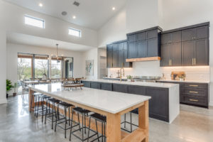 kitchen from new custom home build in boerne, tx