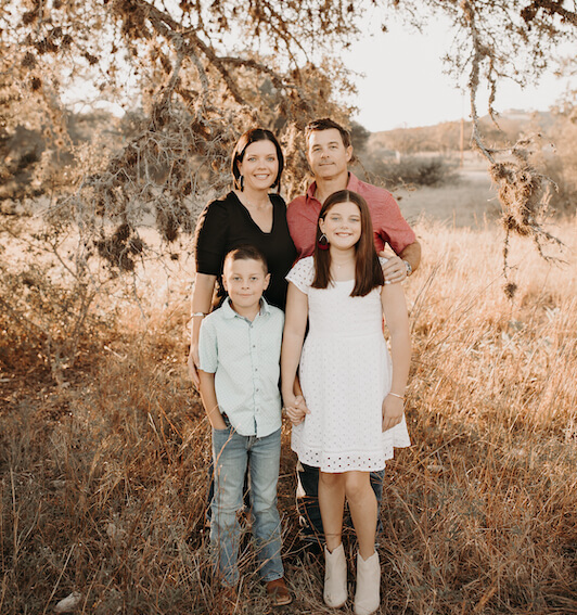 Ryan Shaw and family, owner of Shaw Construction Services