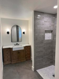 bathroom remodel in a whole home remodel by Shaw Construction Services in Boerne, TX