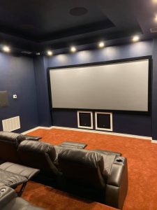 remodel of a media room near Boerne, TX